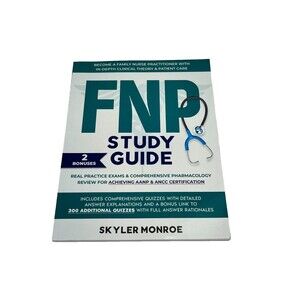 FNP STUDY GUIDE: Real Practice Exams & Pharmacology- Nursing AANP ANCC certifica
